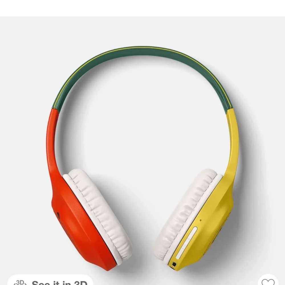 Heyday Yellow and Red Wireless Headphones